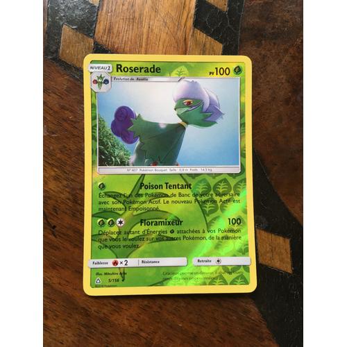 Carte Pokémon Française Rare Reverse 5 /156 Roserade Ultra Prisme