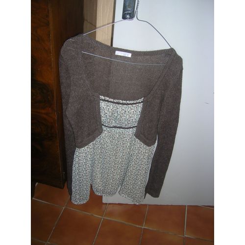 Tunique Promod Doublée Taille 44 Acrylique 80%,Mohair 20%,Doublure 100% Polyamide.