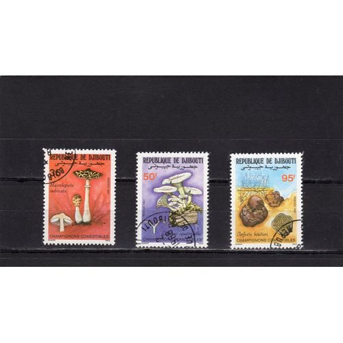Timbres-Poste De Djibouti (Champignons Comestibles)