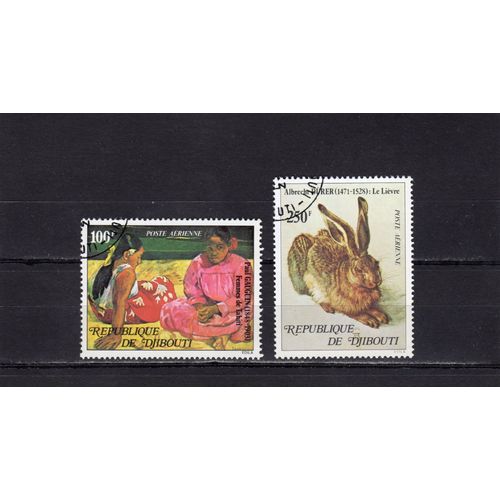 Timbres De Poste Aérienne De Djibouti (Peintures)