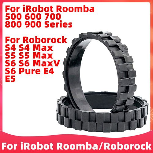 Roues De Pneus Pour Aspirateur Robot Irobot Roomba S¿¿rie 500 600 700 800 900 / Roborock S5 Max S6 Maxv S6 Pure E5, Pi¿¿ces De Rechange 9109-May20772