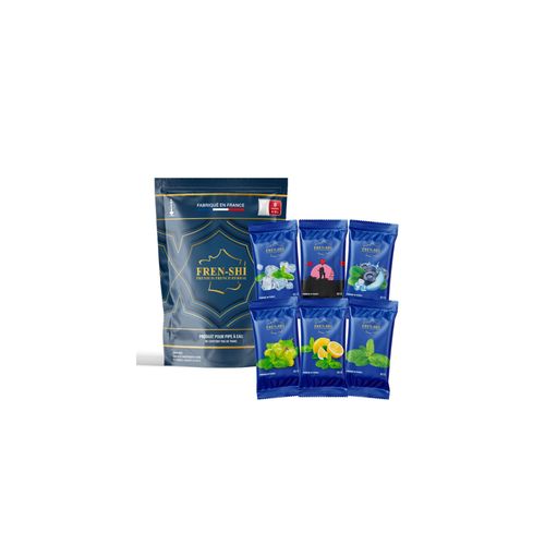 Frenshi 6 x 50 g Mint Pack - Goût Chicha (Sans Tabac, Sans Nicotine) Saveur Shisha.