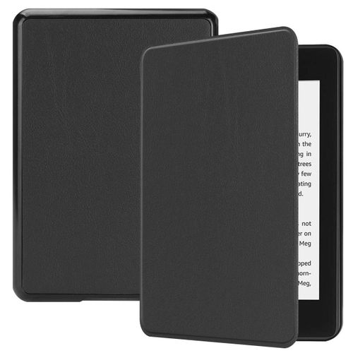 Amazon Kindle Paperwhite 4 Coque, Saturcase Pu Cuir Flip Folio Ultra Mince Poids Léger Housse Étui Coque Avec Fonction Veille / Réveil Automatique Pour Amazon Kindle Paperwhite 4 2018 (Noir)