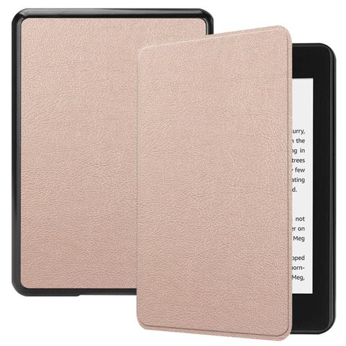 Amazon Kindle Paperwhite 4 Coque, Saturcase Pu Cuir Flip Folio Ultra Mince Poids Léger Protecteur Housse Étui Coque Avec Fonction Veille / Réveil Automatique Pour Amazon Kindle Paperwhite 4 2018 (Or)