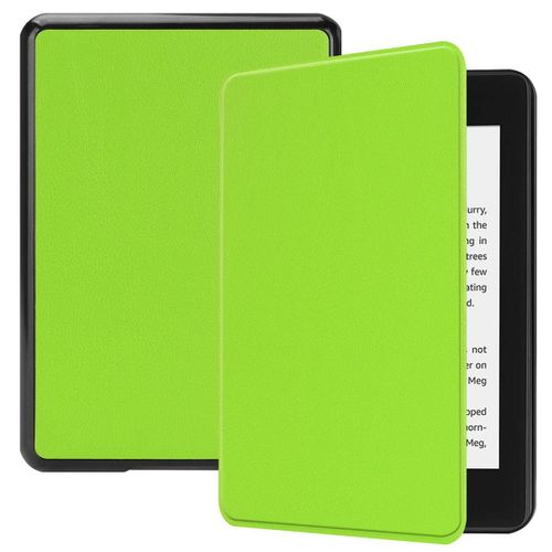 Amazon Kindle Paperwhite 4 Coque, Saturcase Pu Cuir Flip Folio Ultra Mince Poids Léger Housse Étui Coque Avec Fonction Veille / Réveil Automatique Pour Amazon Kindle Paperwhite 4 2018 (Vert)