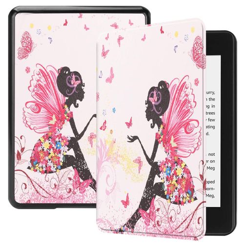 Amazon Kindle Paperwhite 4 Coque, Saturcase Beau Pu Cuir Flip Folio Ultra Mince Poids Léger Housse Étui Coque Avec Fonction Veille / Réveil Automatique Pour Amazon Kindle Paperwhite 4 2018 (Kn-5)
