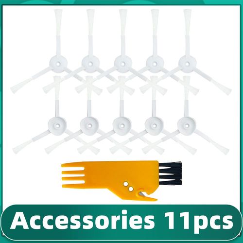 Pi¿¿ces De Rechange Pour Aspirateur Robot Xiaomi Mijia G1 Mi, Brosses Lat¿¿rales De Meilleure Qualit¿¿, Couleur Blanche, Accessoires Pour Aspirateur Robo 9109-May25846