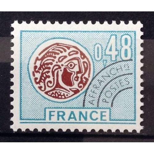 Préoblitéré Monnaie Gauloise France 0,48 (Impeccable N° 135) Neuf** Luxe (= Sans Trace De Charnière) - France Année 1975 - N25296