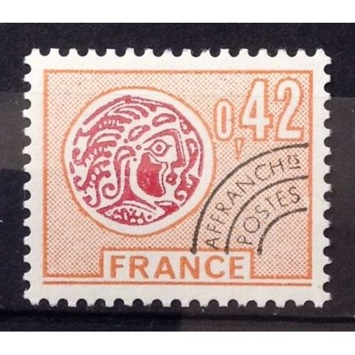 Préoblitéré Monnaie Gauloise France 0,42 (Impeccable N° 134) Neuf** Luxe (= Sans Trace De Charnière) - France Année 1975 - N25295