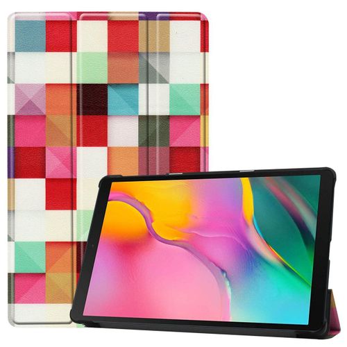 Samsung Galaxy Tab A 10.1 (2019) Coque, Saturcase Beau Pu Cuir Flip Pliable Folio Stand Protecteur Tablette Housse Étui Coque Pour Samsung Galaxy Tab A 10.1 (2019) Sm-T510 T515 (Kn-3)