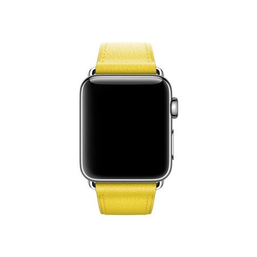 Apple 38mm Classic Buckle - Bracelet De Montre Pour Montre Intelligente - 130 - 195 Mm - Jaune Printanier - Pour Watch Hermès Series 7, Hermès Series 9, Nike Series 7, Series 10, Series 8, Series...