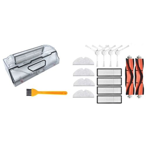 Filtre De Brosse Latérale Pour Xiaomi Mijia 1C, Avec Boîte À Poussière, Filtre Hepa Pour Robot Xiaomi Mijia 1C 9109-May6911
