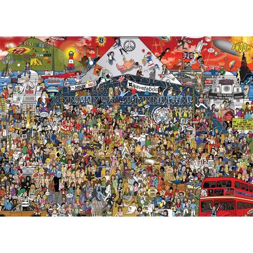 Puzzle 2000 Pièces Alex Bennett - British Music History