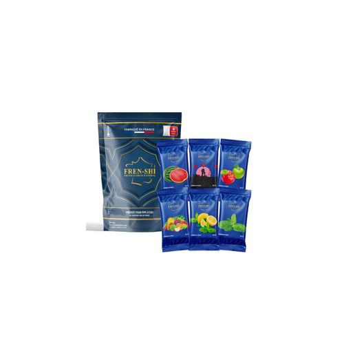 Frenshi 6 x 50 g Best Pack - Goût Chicha (Sans Tabac, Sans Nicotine) Saveur Shisha.