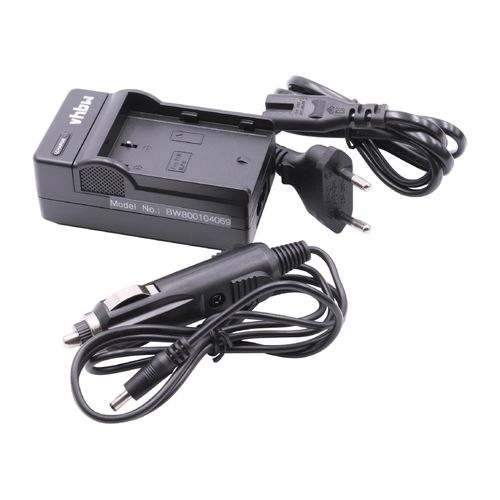 vhbw Chargeur compatible avec Sigma SD Quattro caméra caméscope action-cam - Station + câble de voiture, témoin de charge