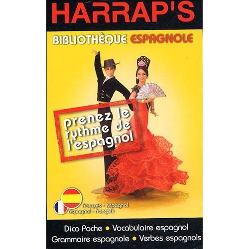 Bibliothèque Espagnole Harrap's Coffret En 4 Volumes : Pocket Dictionnaire - Grammaire Espagnole - Vocabulaire Espagnol - Verbes Espagnols