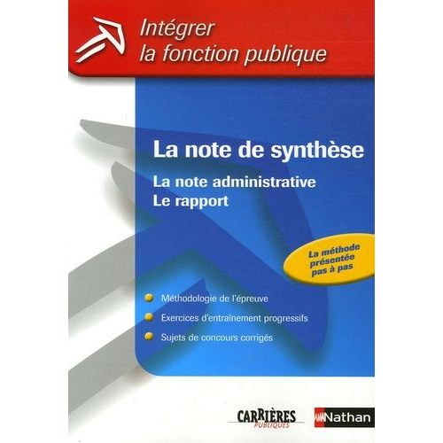 La Note De Synthèse - La Note Administrative, Le Rapport