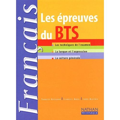 Français - Les Épreuves Du Bts
