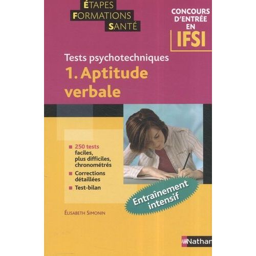 Aptitude Verbale - Tome 1, Tests Psychotechniques