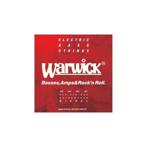 Warwick 46210-Ml4 - Warwick Red Label Medium Light .040-.100 - Jeu Guitare Basse