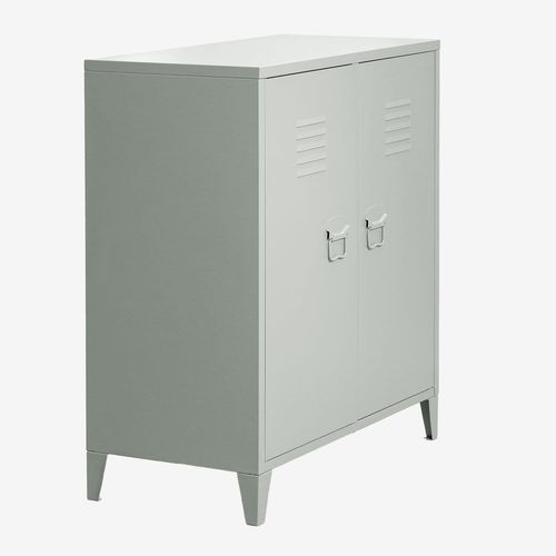 Buffet Casier 2 Portes En Acier Pohpli Vert Kaki