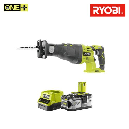Pack RYOBI Scie sabre 18V One+ R18RS-0 - 1 batterie 4.0Ah - 1 chargeur rapide 2.0Ah RC18120-140