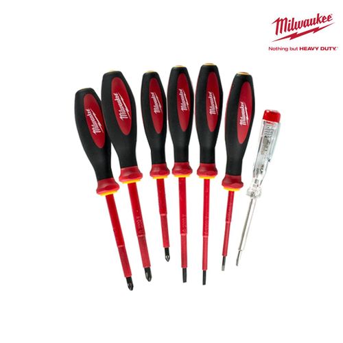 Jeu de 7 tournevis testeurs MILWAUKEE - 4932464067