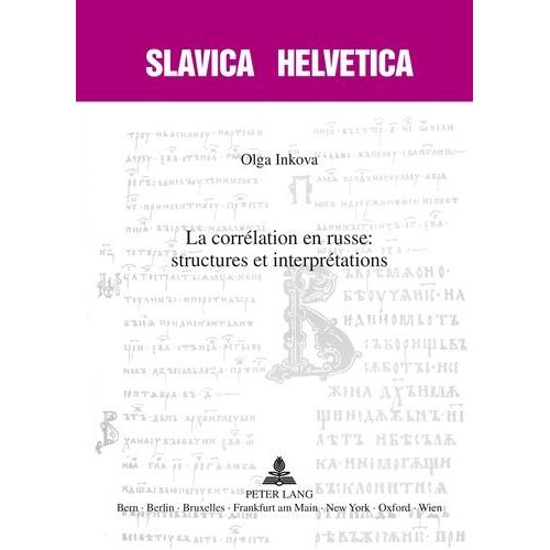 La Corrélation En Russe - Structures Et Interprétations