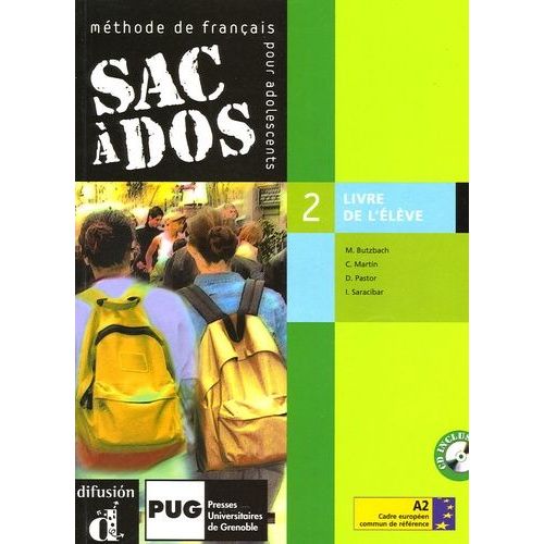 Sac À Dos 2 Méthode De Français Pour Adolescents - Livre De L'élève (2 Cd Audio)
