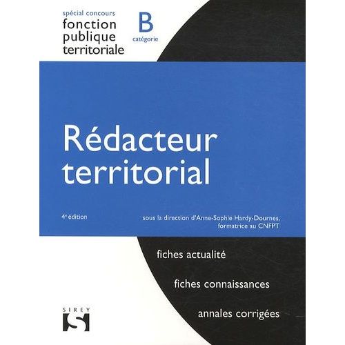 Rédacteur Territorial - Fonction Publique Territoriale Catégorie B