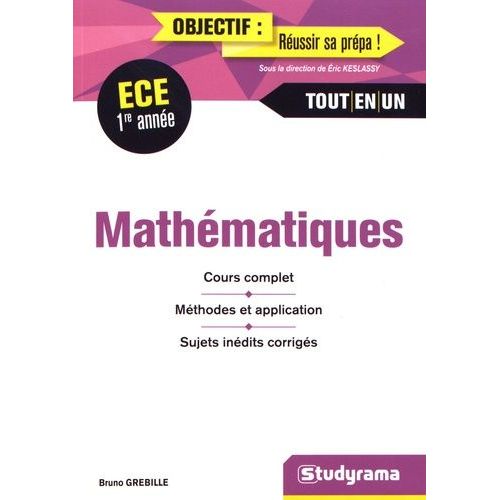Mathématiques Ece 1re Année