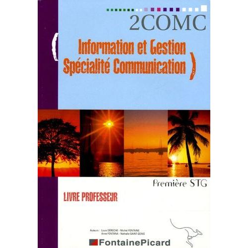 Information Et Gestion Spécialité Communication 1e Stg - Livre Du Professeur (1 Cd Audio)