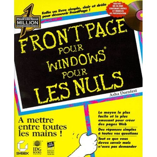 Frontpage Pour Windows Pour Les Nuls - (1 Cd-Rom)