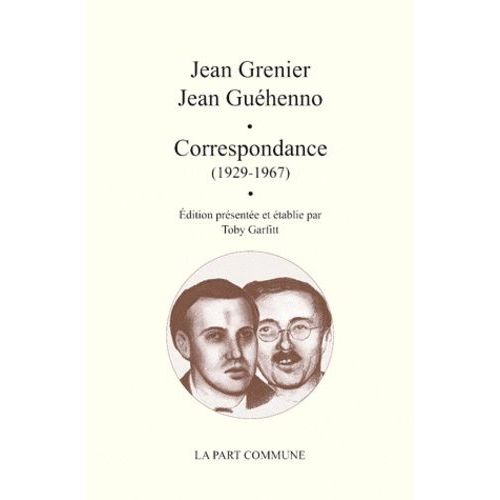 Correspondance (1927-1969)