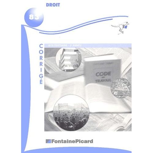 Droit Bts Tertiaire 2ème Année - Corrigé