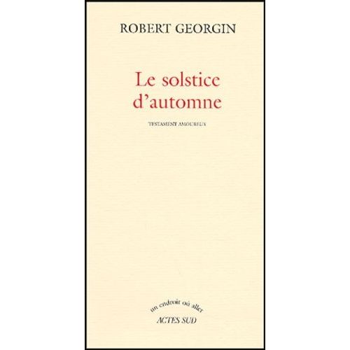 Le Solstice D'automne - Testament Amoureux