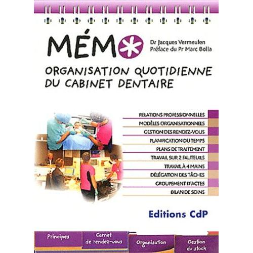 Organisation Quotidienne Du Cabinet Dentaire