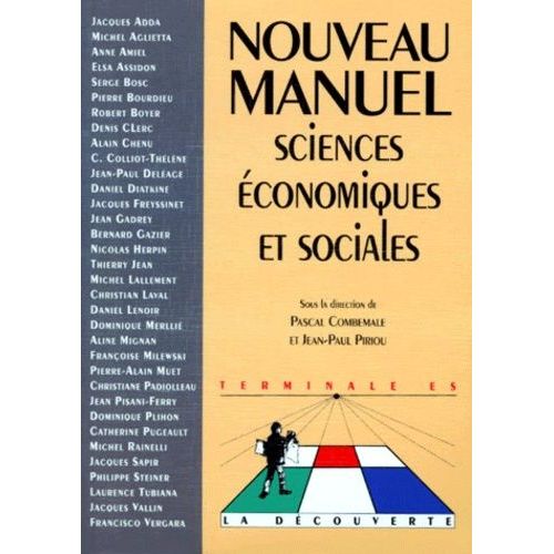 Sciences Économiques Et Sociales Terminale Es