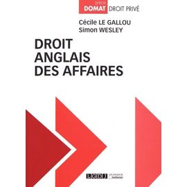 Droit Anglais Des Affaires