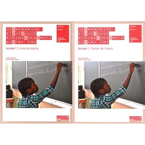 Je Mémorise Et Je Sais Écrire Des Mots Au Cm1-Cm2 Année 1 - Pack 2 Volumes : Livre Du Maître Et Cahier De L'élève