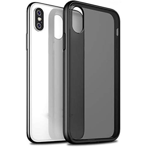 Coque Pour Iphone X Pour Iphone 10 Silicone Slim Transparente Rigide Noir Mate Antichoc Tpu Case Housse Coque Compatible Avec Iphone X 10 Ultra Fine Anti Choc Mat Housse Etui Case Cover Noir