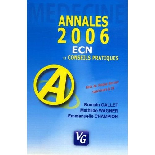 Médecine: Annales 2006