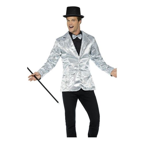 Veste Argent Avec Pailletes Pour Homme (Taille L)