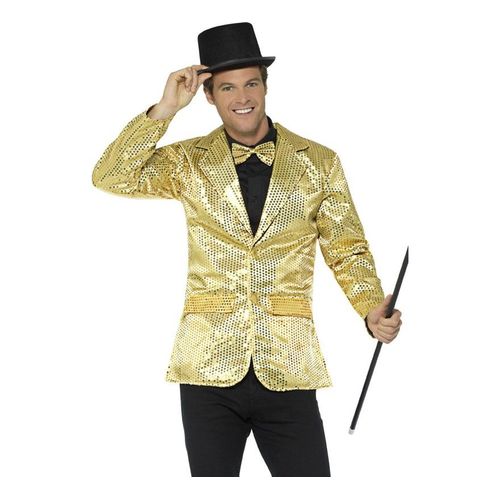 Veste Dorée Avec Paillettes Pour Homme (Taille L)