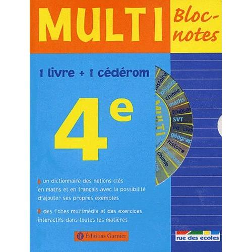 Multi Bloc-Notes 4e - (1 Cd-Rom)