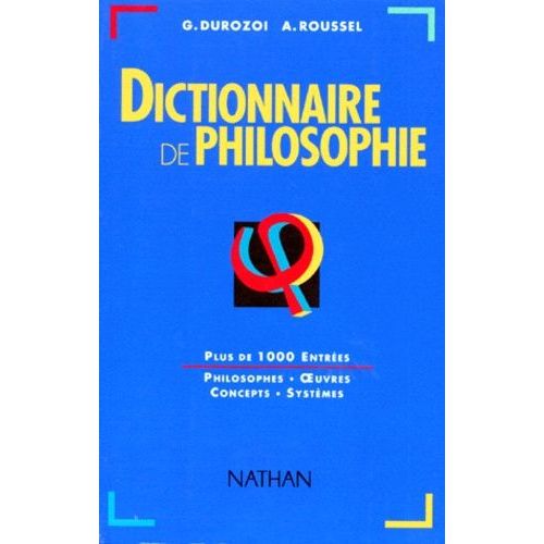 Dictionnaire De Philosophie