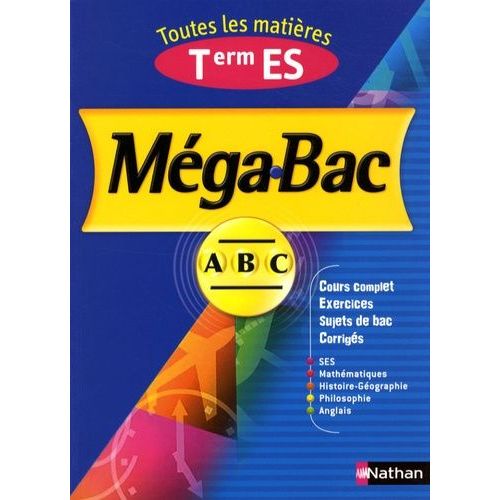 Mégabac Tle Es - Toutes Les Matières