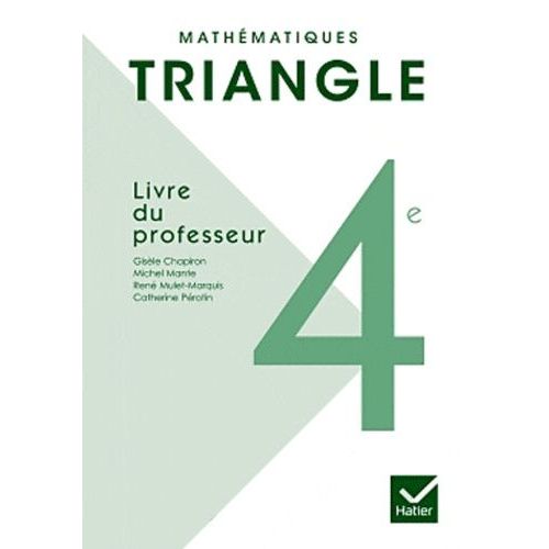 Mathématiques 4e - Livre Du Professeur, Programme 2008