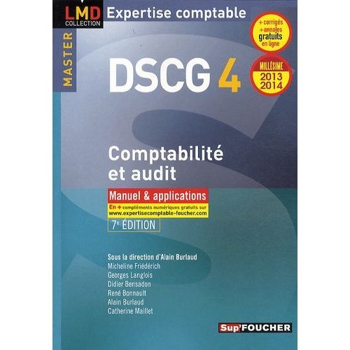 Dscg 4 Comptabilité Et Audit 2013/2014 - Manuel Et Applications
