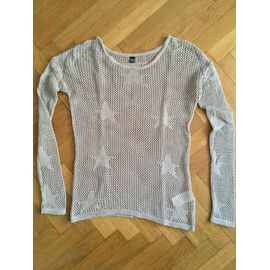 Pull Ajouré Beige Pimkie En Coton Taille S